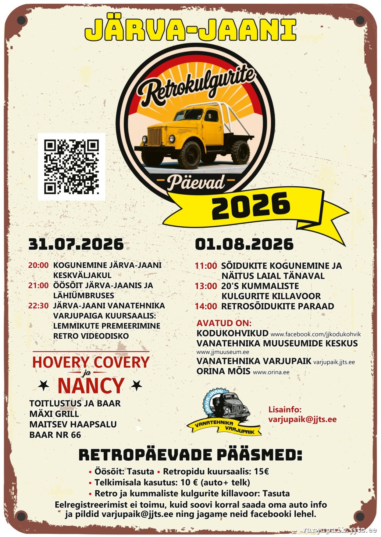 Retrokulgurite päevad 2026 Retrokulgurite päevad 2026